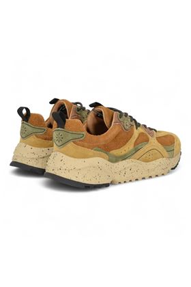 Sneaker uomo in camoscio multicolore. FLOWER MOUNTAIN | WAWEMAN-2E13